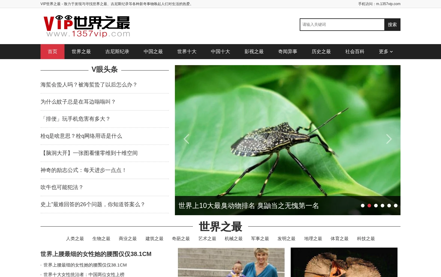 VIP世界之最 页面快照